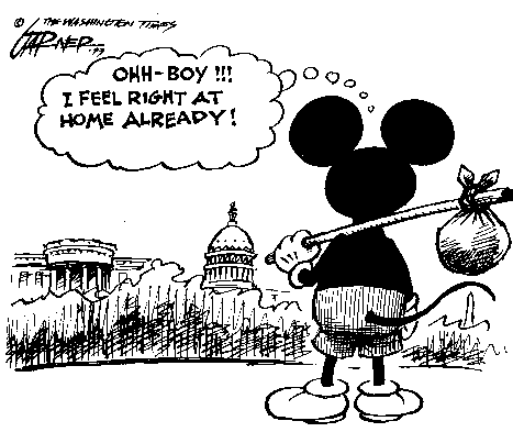 [ Cartoon: Mickey Mouse Comes to DC ]